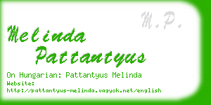 melinda pattantyus business card
